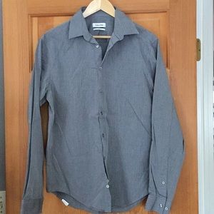 Men’s Grey Calvin Klein Dress Shirt